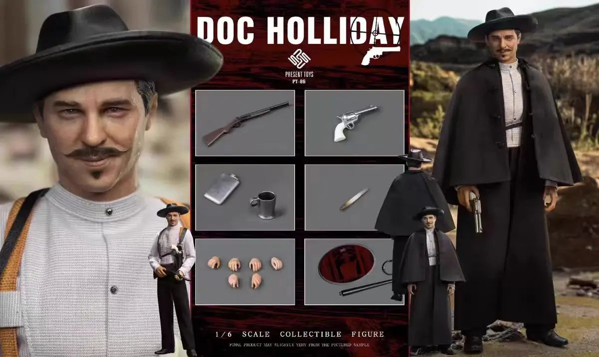 【MT】PRESENT TOYS PT-SP86 DOC HOLLIDAY 1/6 Action Figure Model Toy