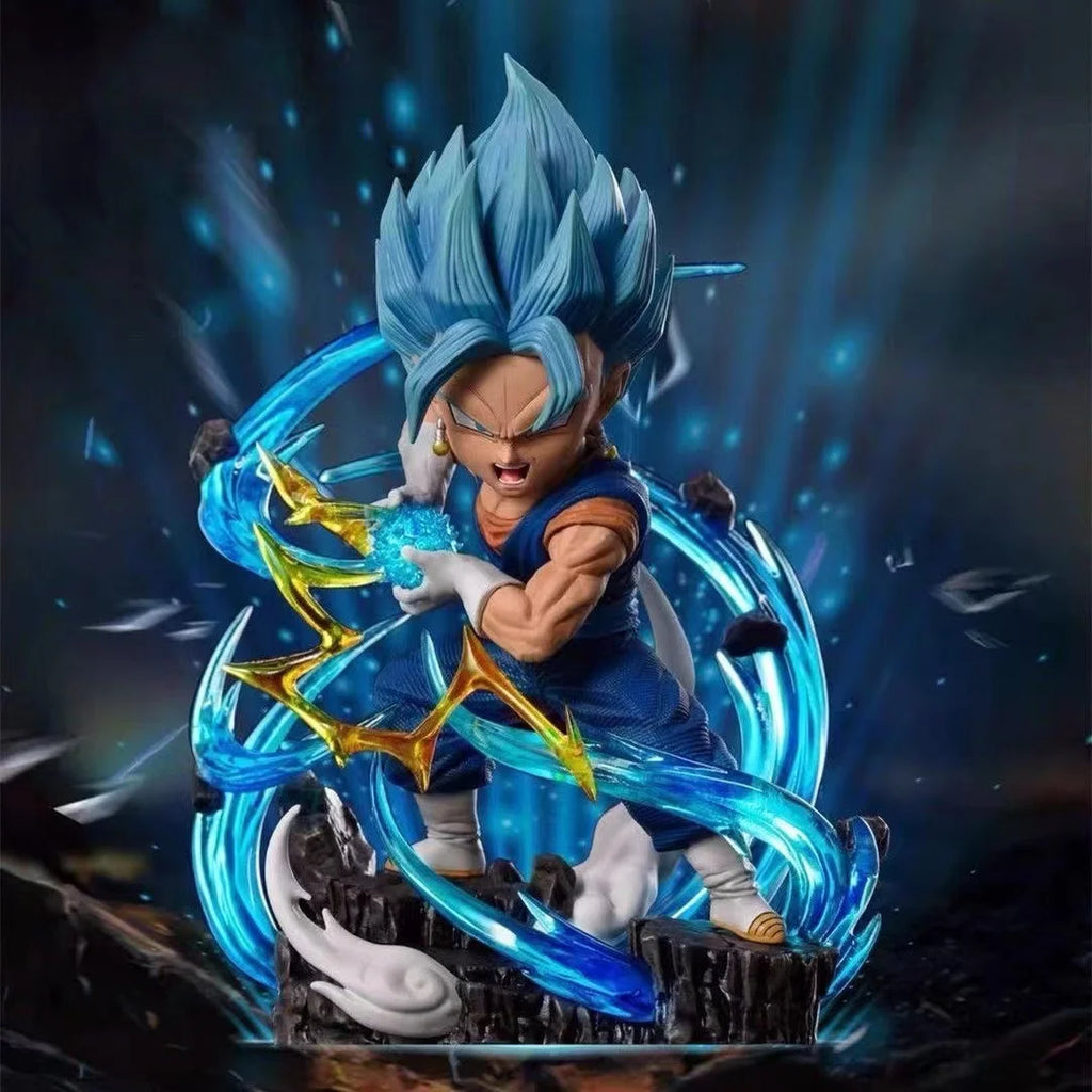 Q версия Dragon Ball Z Vegeta фигурка Vegetto 11CM PVC екшън фигурки колекция модели играчки