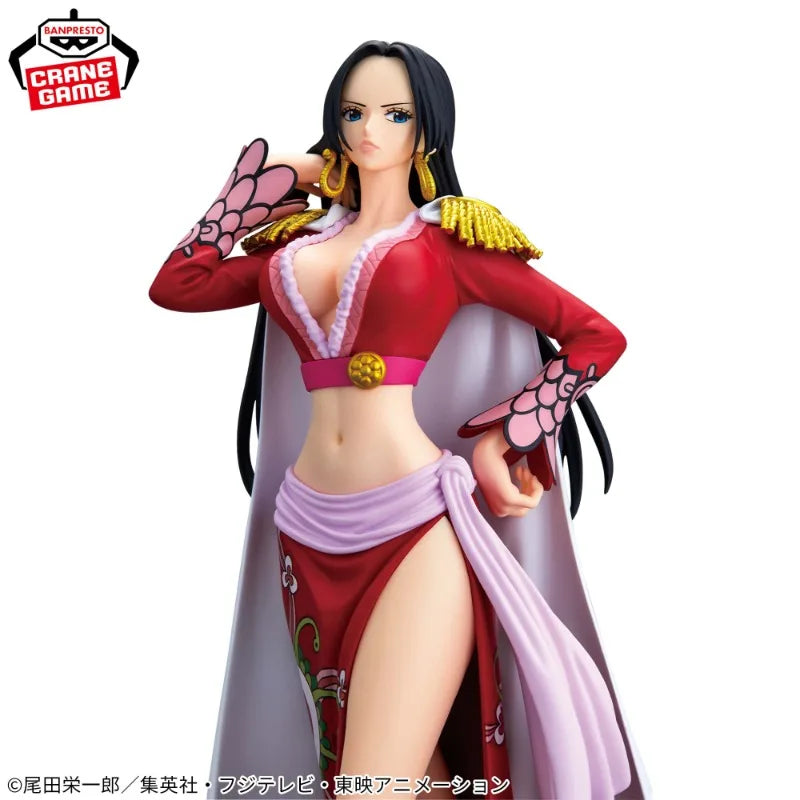 Original Banpresto Glitter & Glamours One Piece Boa Hancock 22Cm Anime Action Figure PVC Collectible Model Toys Children's Gifts