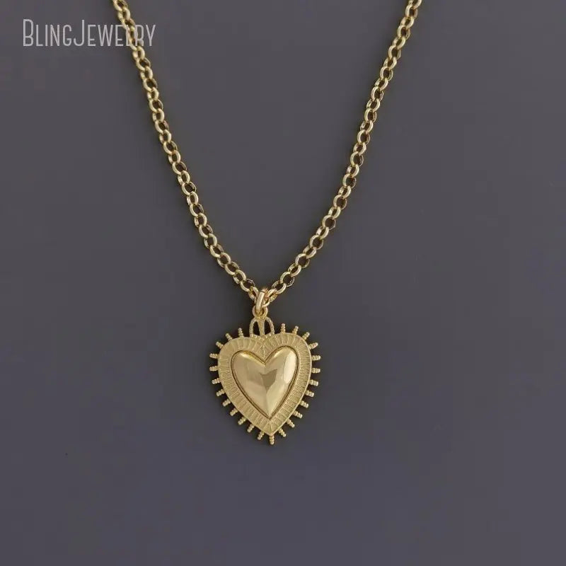 10pcs Gold Color Lariat Love Spike Heart Y Necklace Layering Dainty Paperclip Chain Jewelry