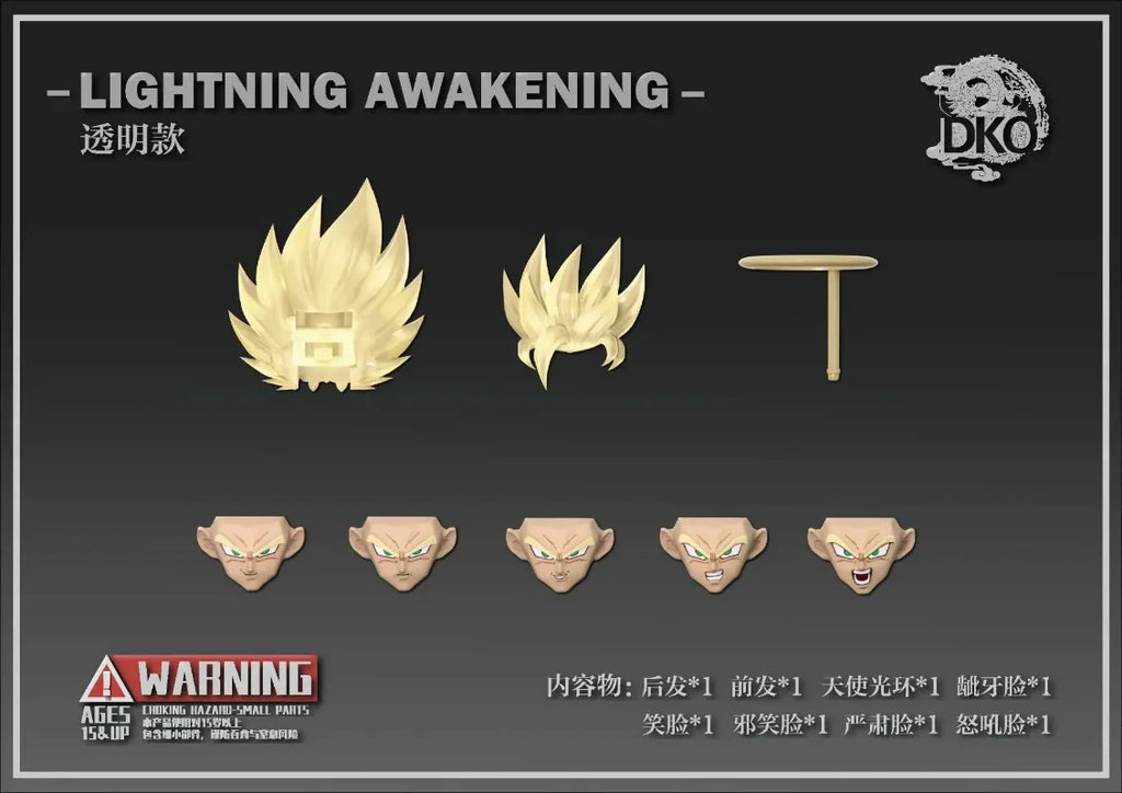In Stock DKO TOYS Dragon Ball Z SHF SSJ2 Super Saiyan 2 Son Goku Broly Heads Accessories Headsculpt Anime Action Figure Gift PVC