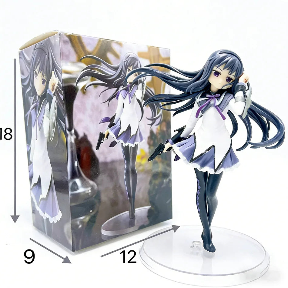 NEW 17CM PMMM Puella Magi Anime Figure Akemi Homura PVC Ornaments Toy Figurine cute Loli Collection Model Toy Gift
