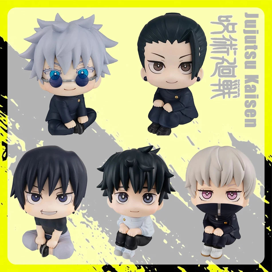 !Cute Anime Jujutsu Kaisen Fushiguro Toji, Gojo Satoru, Geto Suguru Q Version Action Figure Doll Statue 10cm PVC Model Toys