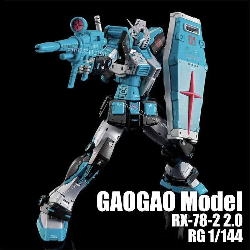 In Stock GAOGAO Model RX-78-2 2.0 RG 1/144 Ver 2.0 Toys Assembly Model Kit Mecha Action Figure Model Gift