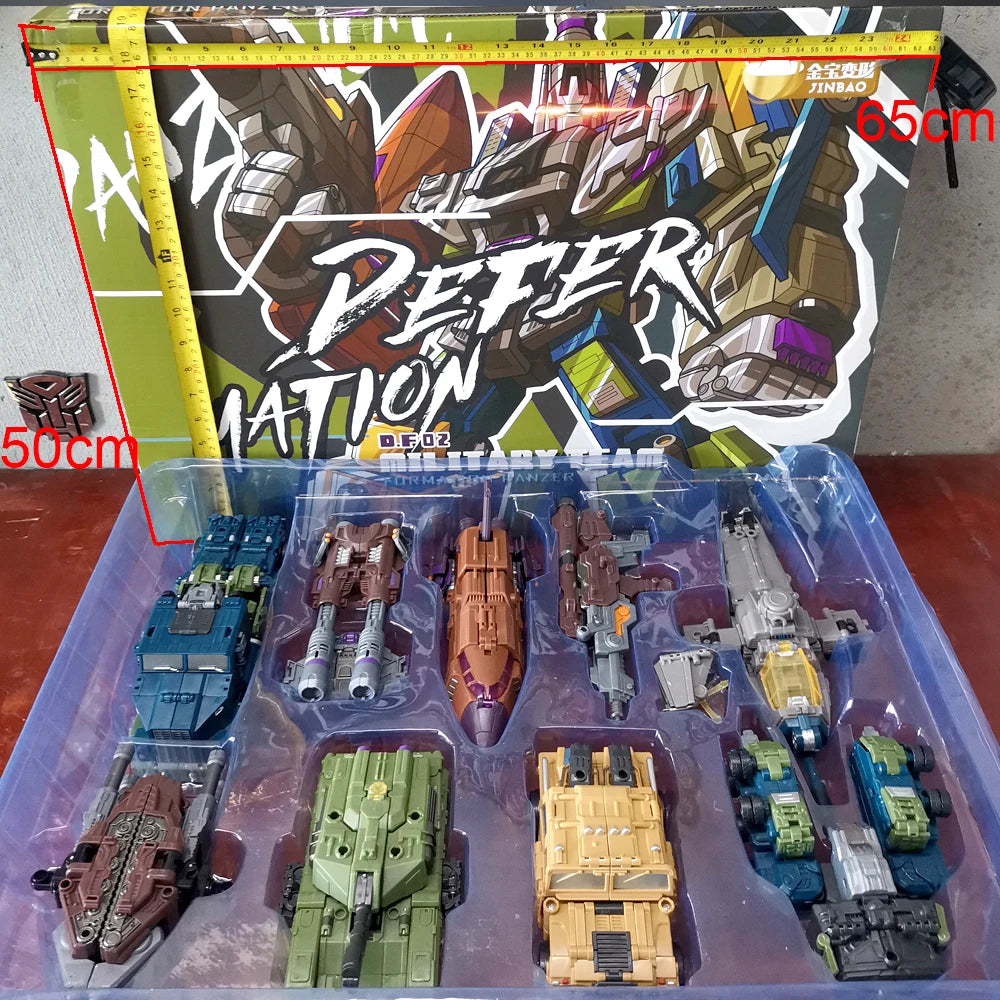 JINBAO Predaking 5IN1 Combine Robot  Bruticus Transformation Combiner Toys PredaconsDivebomb Tantrum Rampage Action Figure Model