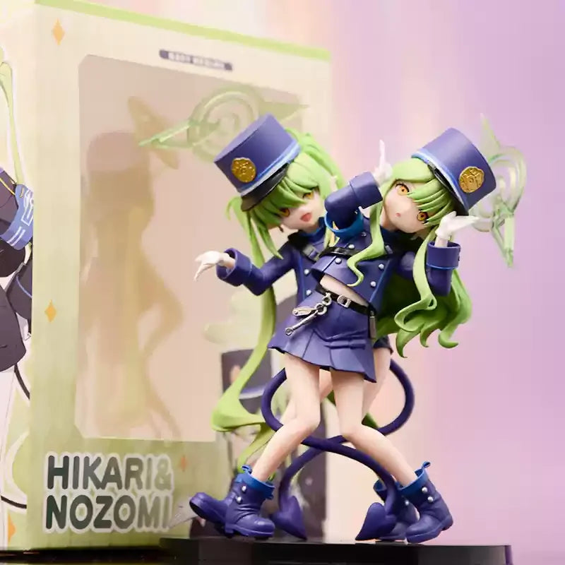 Blue Archive Railway Institute Twins High Aesthetic Orange Hope & Orange Beauty Girl Figure Collectible Anime Surroundings