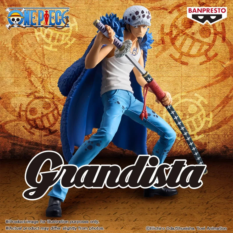 In Stock BANDAI BANPRESTO Original One Piece Grandista ROS Trafalgar Law Anime Action Figures PVC Collectible Model