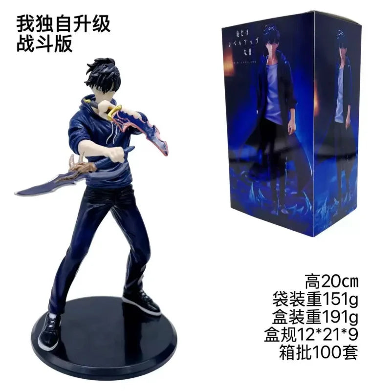 BANDAI 13CM Anime solo leveling Figure Sung Jin Woo Animated Edition ESPRESTO Excite Motions-1 Battle Scene Model Toy Doll Gift