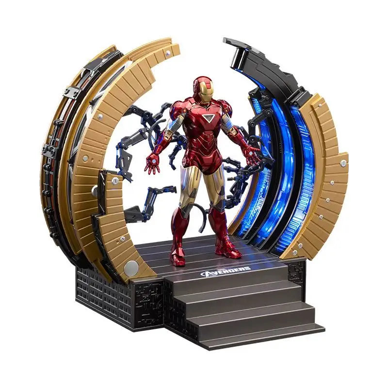 ZD Toys Iron Man MARK VI Set Gantry Series Action Figure PVC Collectible Model Decoration Anime Figure Model Collection Toy Gift