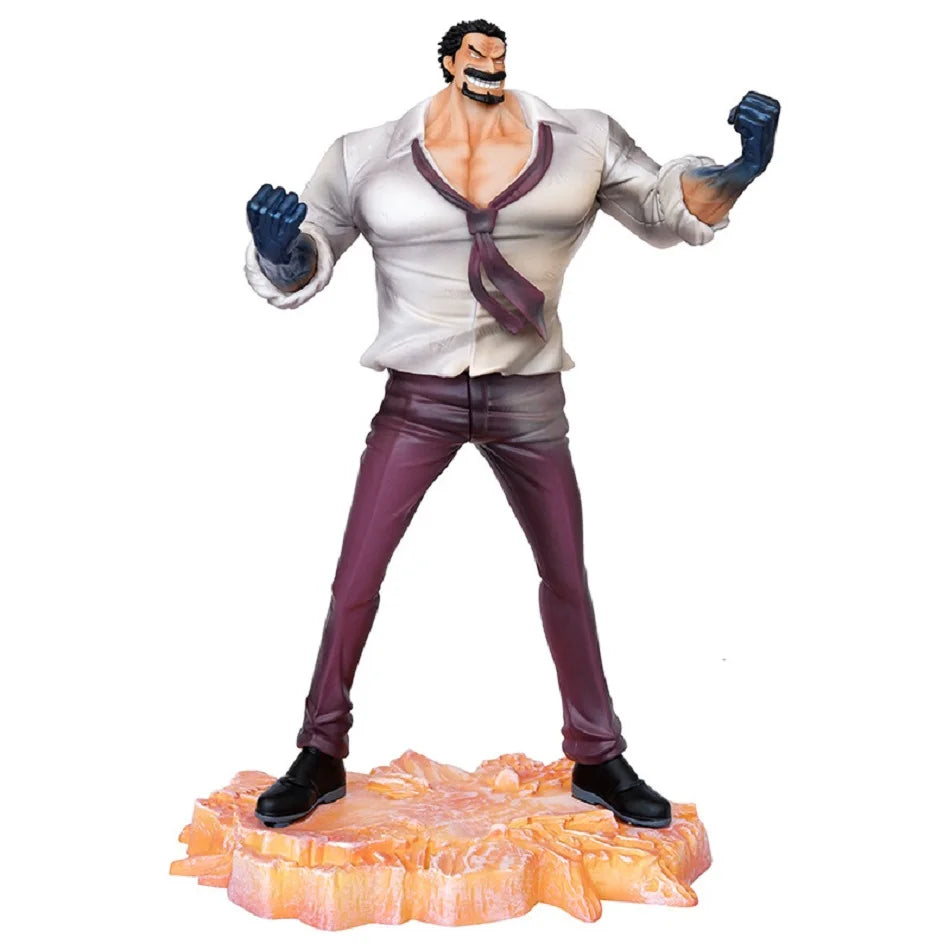 29cm One Piece Anime Figures Monkey D Garp Standing Posture Sculpture Scene Doll Pvc Model Statue Ornament Collection Toys Gifts
