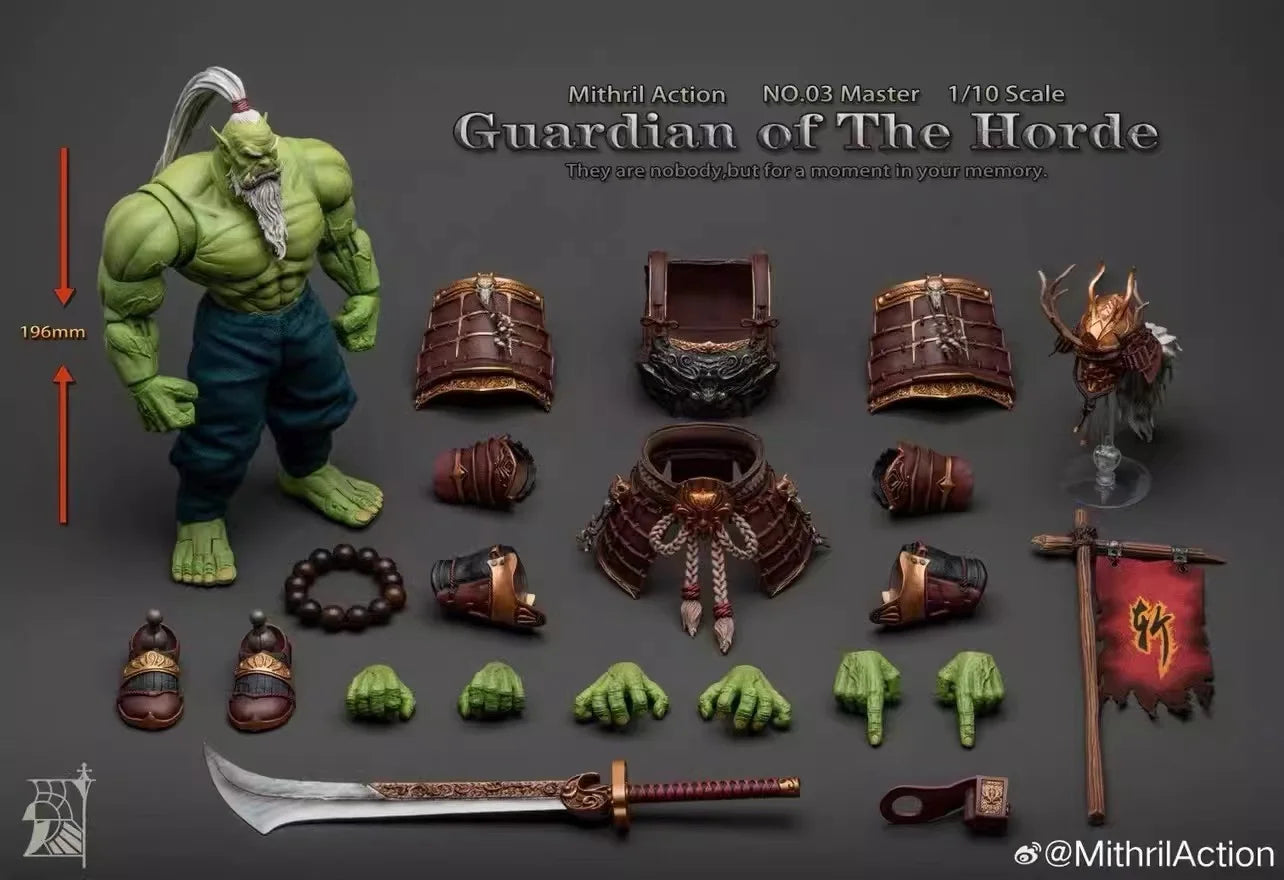 Mithril Action 02 Berserker 03 Master NO.04 Morna 1/10 Scale Guardian of The Horde Action Figures Hobby Collectibles Models Toys