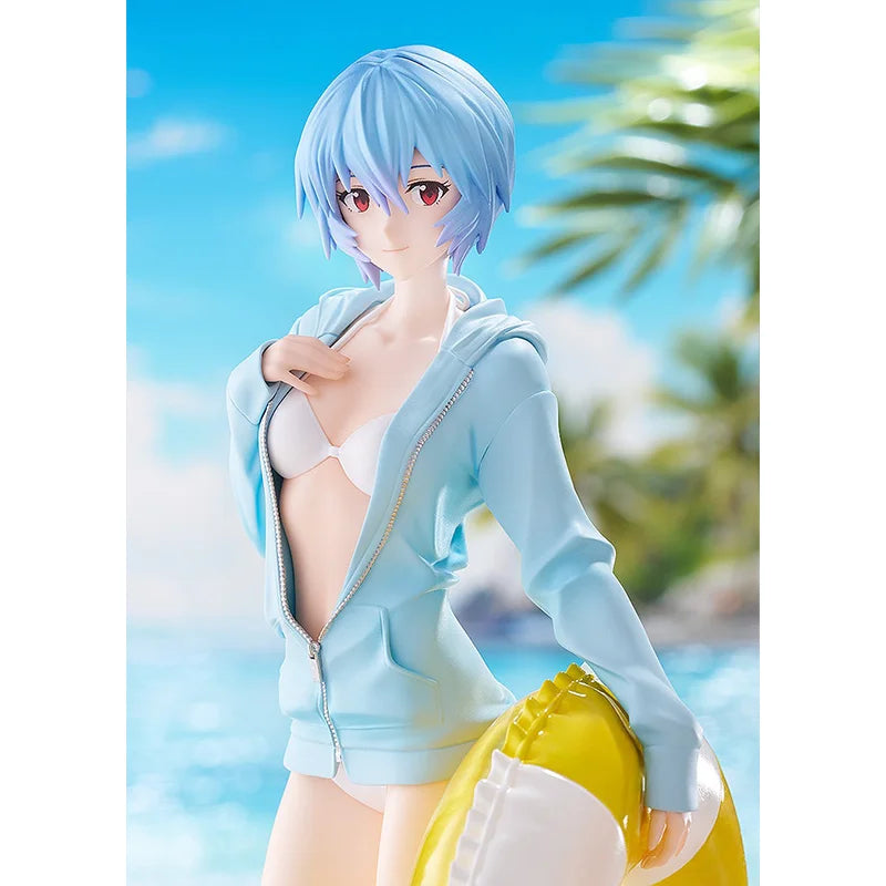 Good Smile Company Evangelion Asuka Shikinami Langley Beach Queens Pop up Parade Ayanami Rei  Anime Figure Action Model Toys