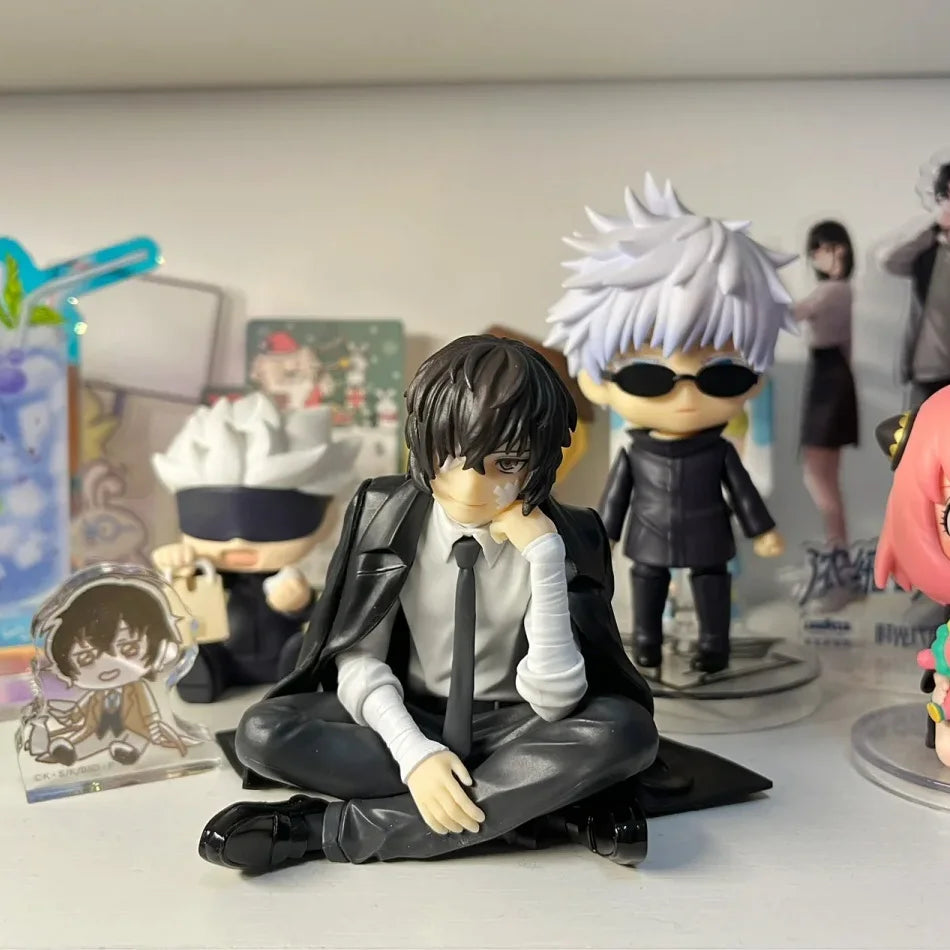 New Bungo Stray Dogs Dazai Osamu Figurine Nakahara Chuuya Action Figures PVC Model Collection Noodle Stopper Birthday Gifts Toys