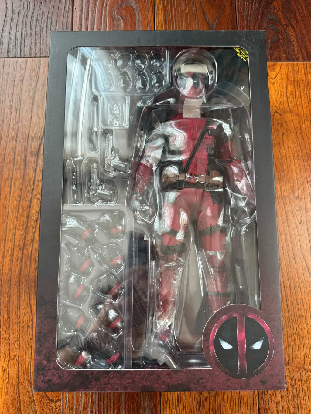 New Hot Toys Mms347 Deadpool 1/6 Scale Anime Deadpool 1.0 Collectible Action Figure Model Toys Scene Ornament Gift 31cm