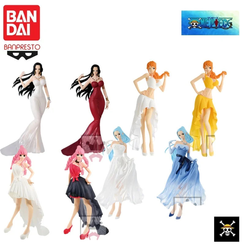 22см оригинална фигурка Bandai, налична в наличност, Banpresto One Piece Perona Nefertari D Vivi Nami BoaHancock, Garage, чисто нова, в кутия.