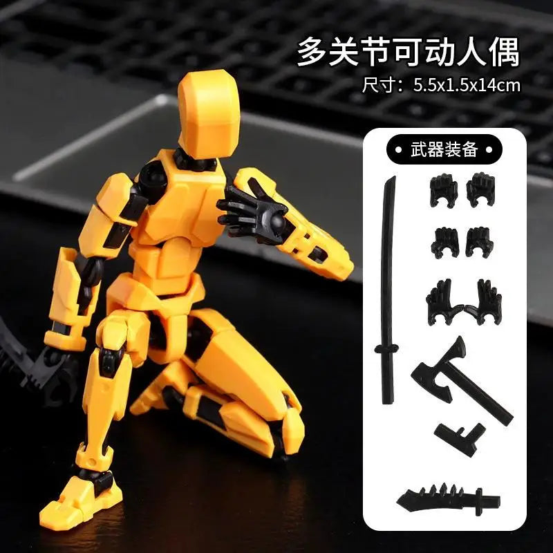 2025 Multi-jointed Action Figure 3d Printed Animation Modeling Assembly Movable 13 Body Movable Robot Toys Gifts For Children