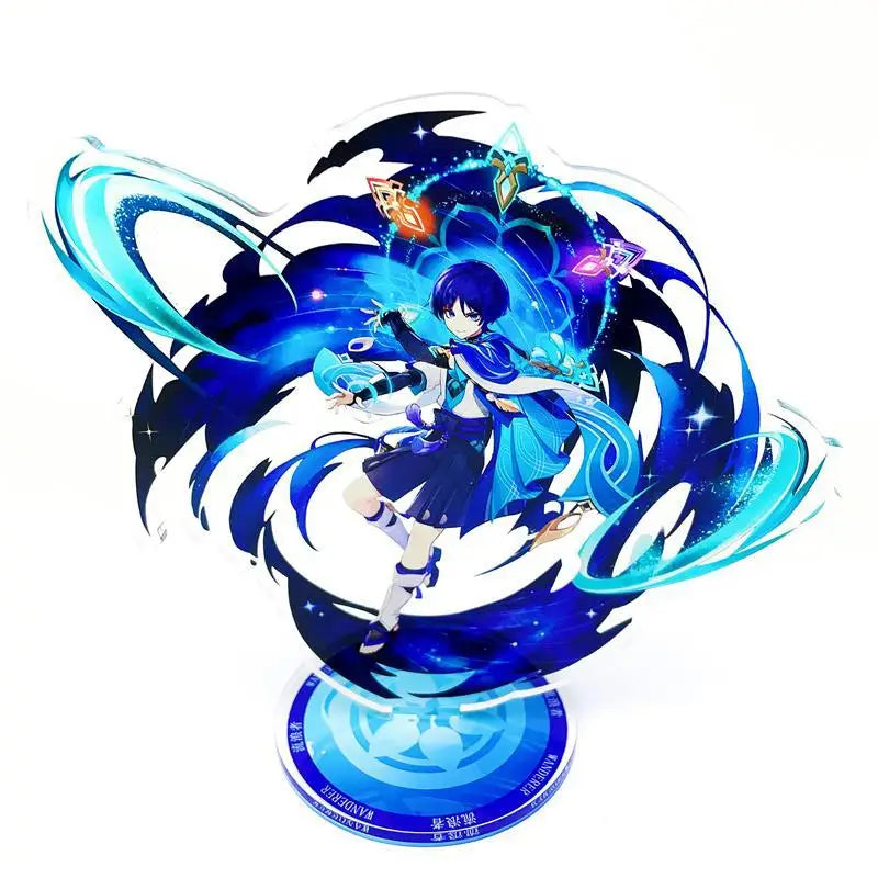 Anime Figur Genshin Impact Furina Arlecchino Xiao Yae Miko Yelan Acryl Stand Modell Platte Schreibtisch Dekor Stehende Zeichen Fans Geschenk