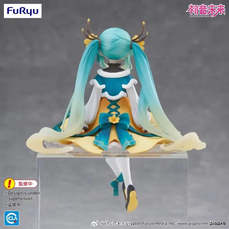 New In Stock Genuine Furyu Hatsune Miku2025 Winter Jasmine Noodle Stopper Anime Figure Toys Pvc Model Collection Miku Figurine