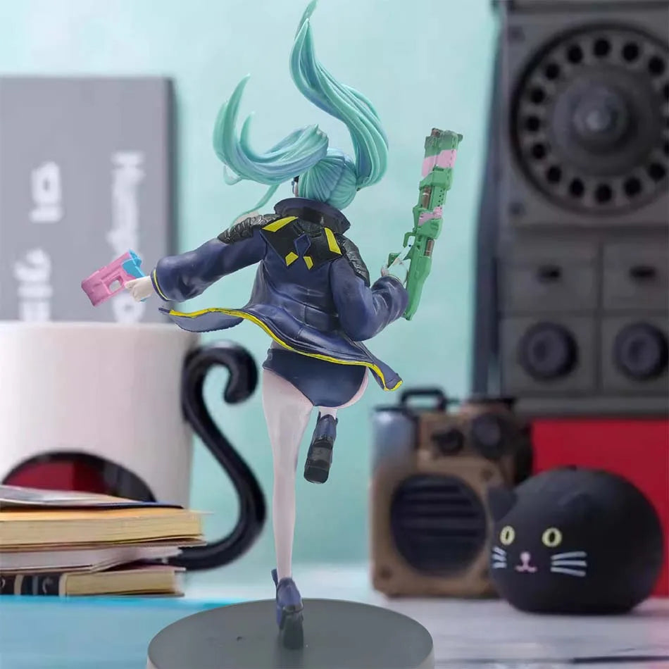 23CM  Anime Game Cyberpunk: Edgerunners Rebecca Figure Standing Anime Model Toy Gift Lucy Collection David Martinez Aciton Figur