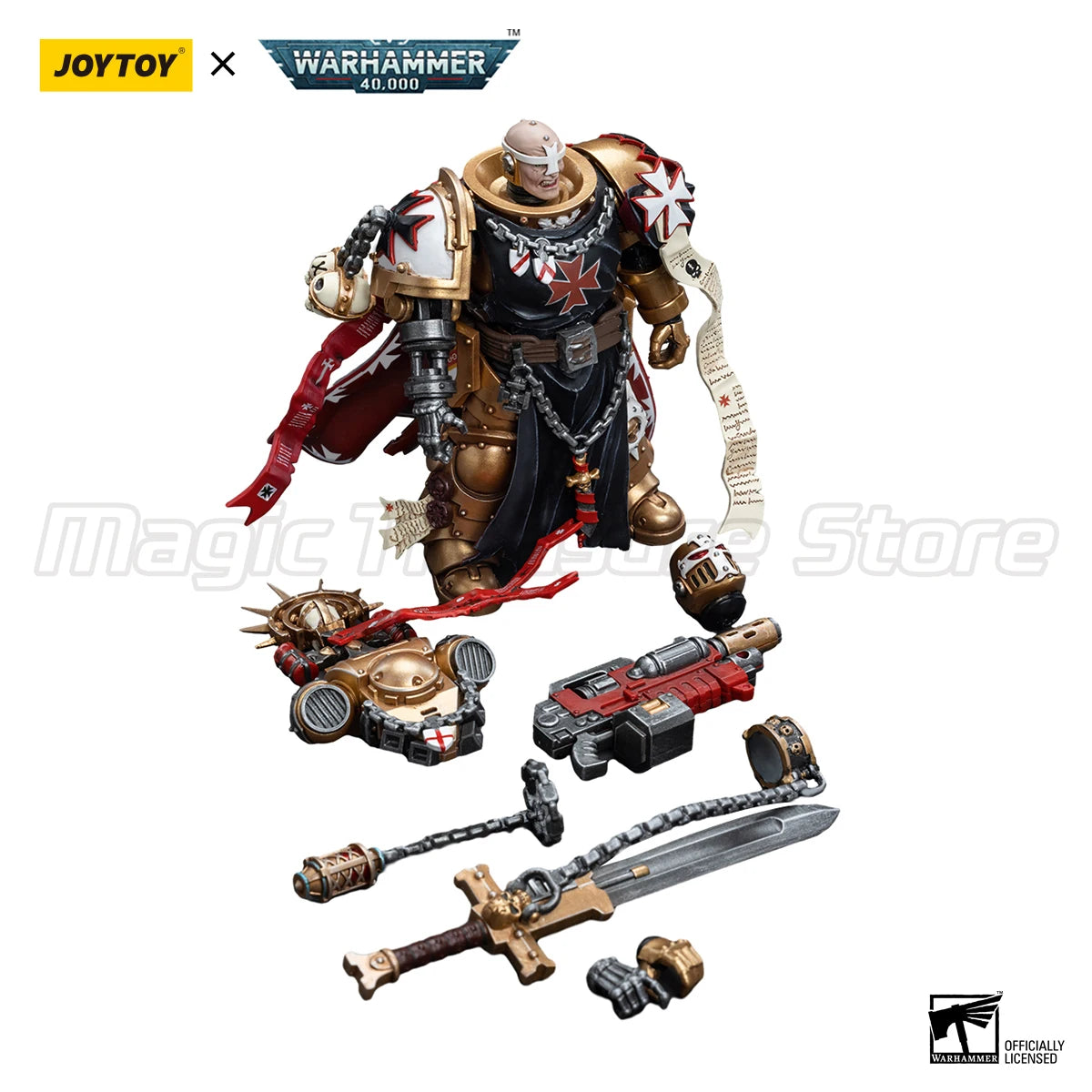 【MT】JOYTOY 1/18 Action Figure Warhammer 40K Black Templars High Marshal Helbrecht Model Toy Gift Collection