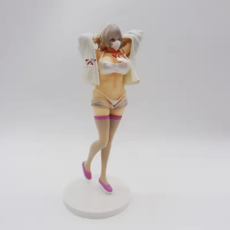 Anime Figure Anime Girl Standing Nurse Outfit Pvc Collectible Model Desktop Computer Case Ornament Home Decor Adult Collection