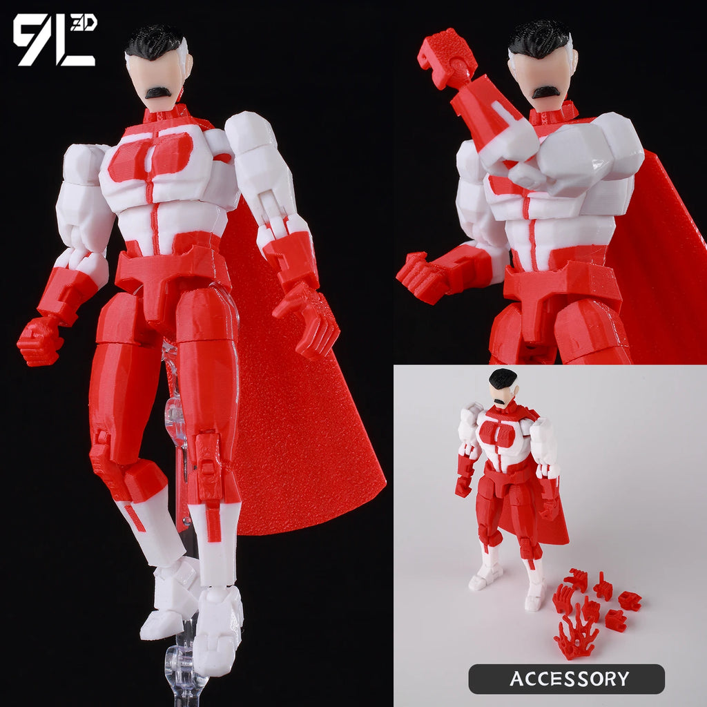 9L3D Superman Invincible Boy Batman Action Figure LUCKY13 Multi-Jointed Poseable T13 Titan13 Hero Model Dummy13 Collectible Toys