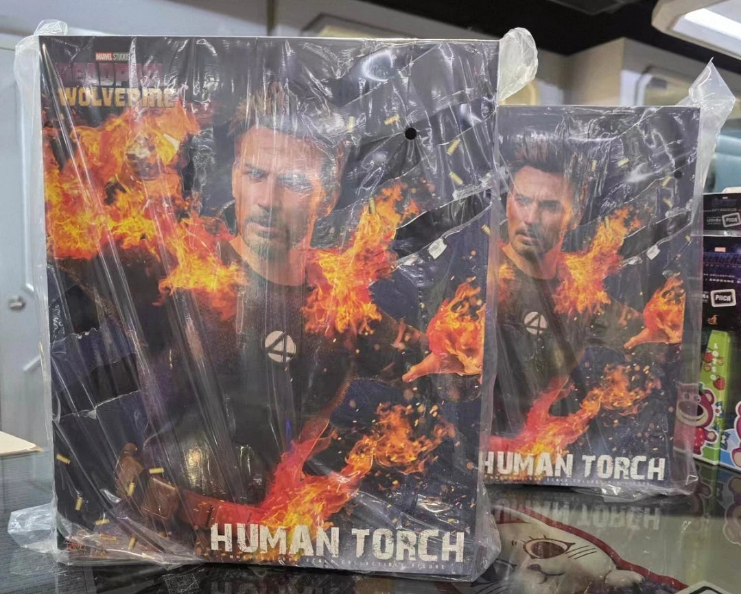 In Stock HotToys HT MMS789 Deadpool and Wolverine Human Torch Chris Evans Gift Collection