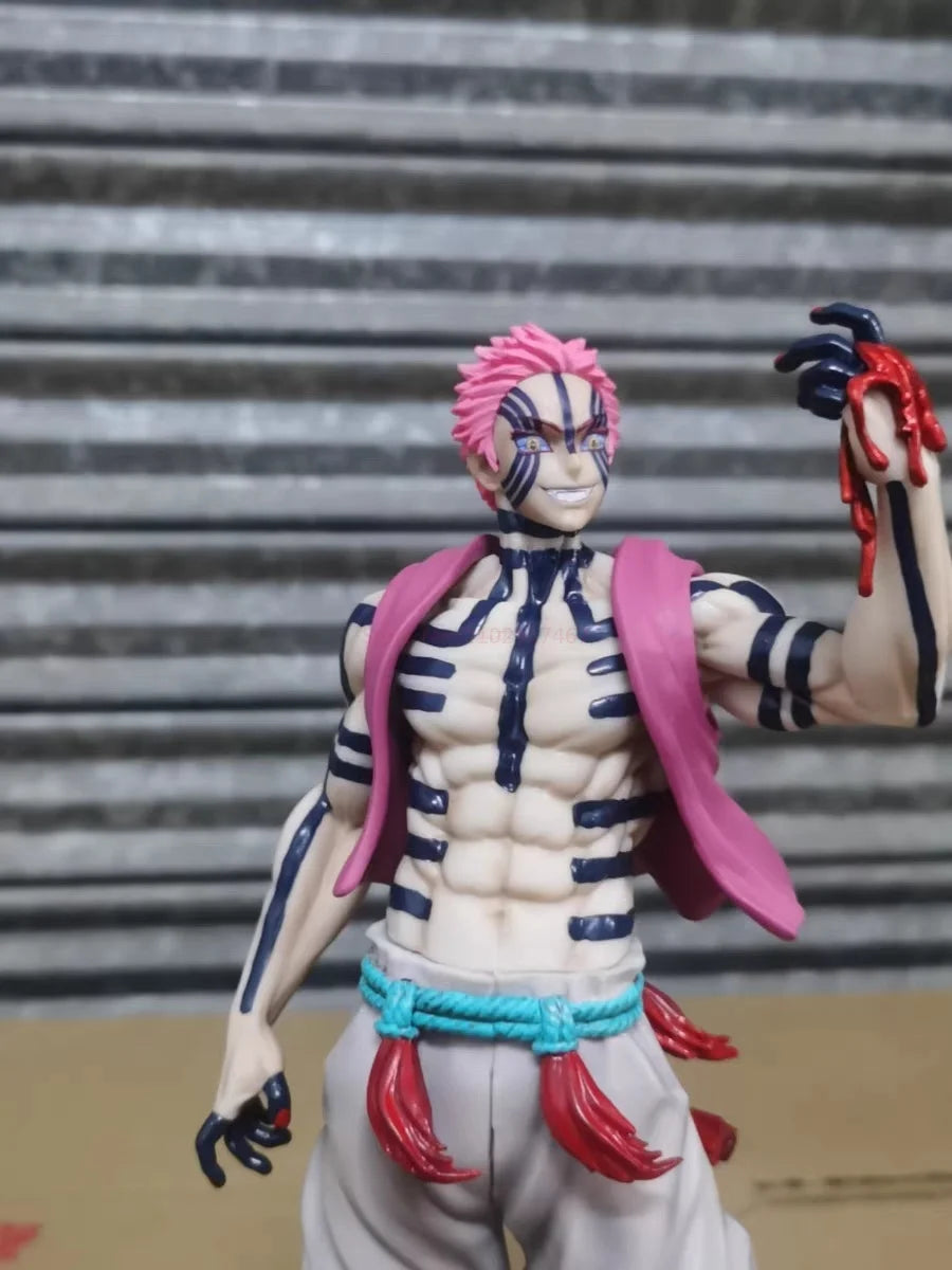 28cm Dämon Slayer Akaza Hakuji Figur Cheng Action Figur Anime Kimetsu Keine Yaiba Modell Pvc Statue Puppe Sammeln Modell spielzeug