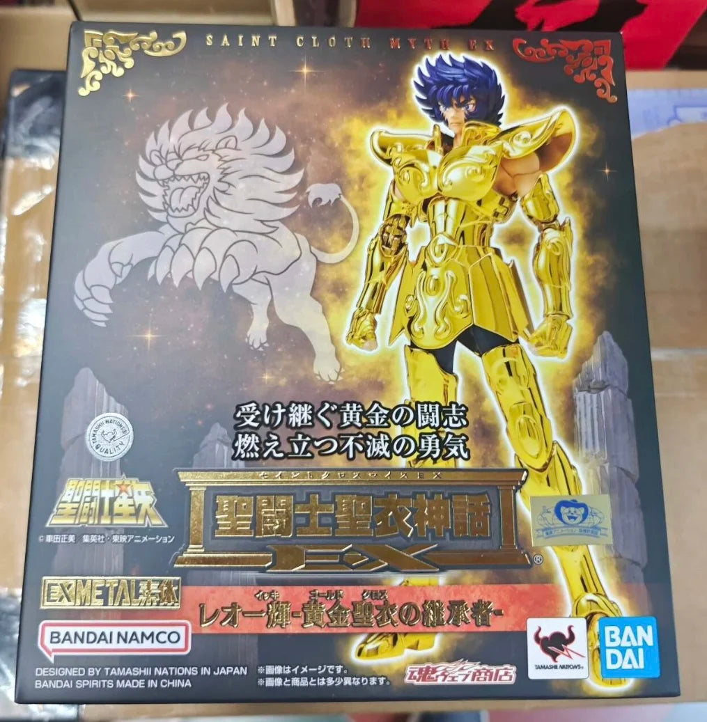 In Stock Genuine BANDAI Saint Garment Myth EX Saint Seiya Heir to the Golden Garment Leo Ikki Figure Anime Action Model Toy