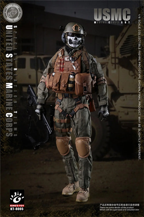 1/6 KING'S TOY KT-8005 USMC SRT Soldier Doll Operation Unit Full Set Moveable Action Figure Full Set Gift For Fans Collect 12"
