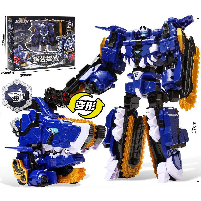 MiniForce Dinoid Warrior Transformation Robot Dinosaur Model REX KAISER Combine Mini Force Deformation Headbot Giganoto Dino Toy