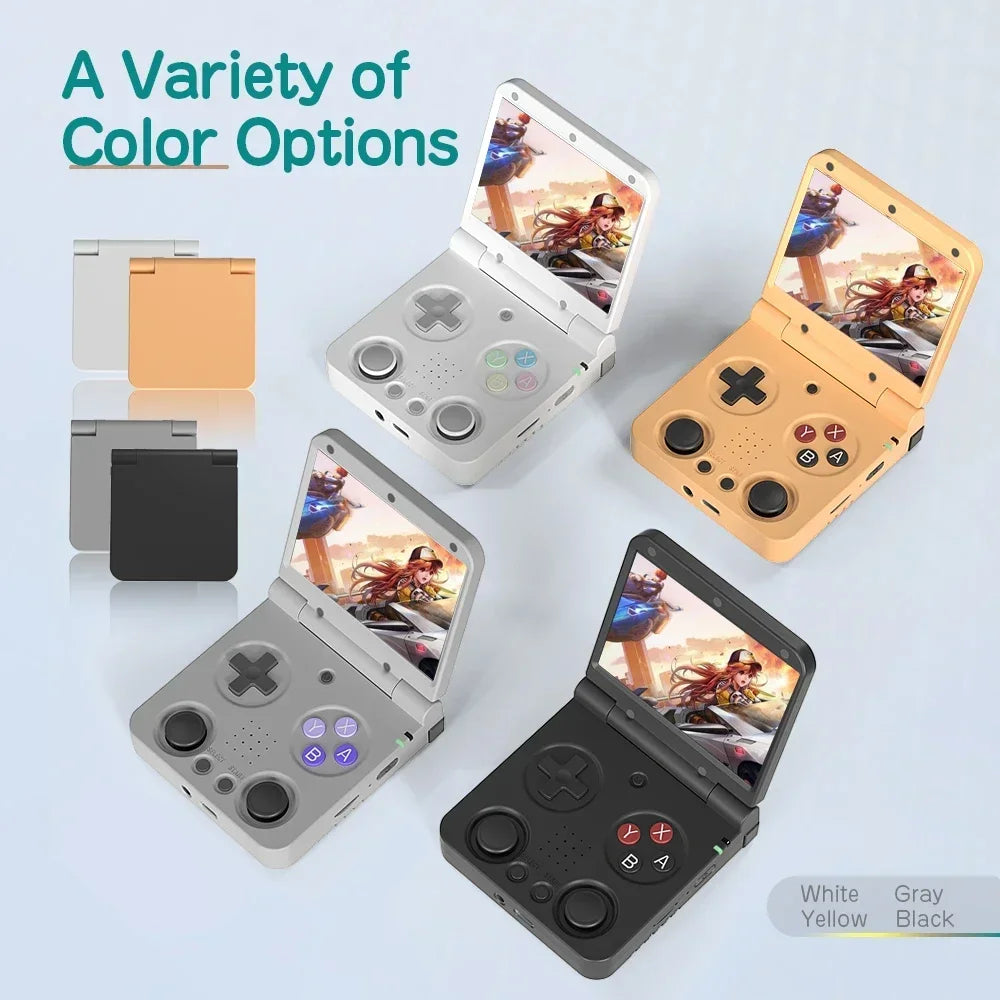 MIYOO FLIP V2 Handheld-Spielkonsole 3,5-Zoll-IPS-Bildschirm Linux OS Onion OS Retro-Videospielkonsolen Kostenlose Aufbewahrungstasche Spielergeschenke