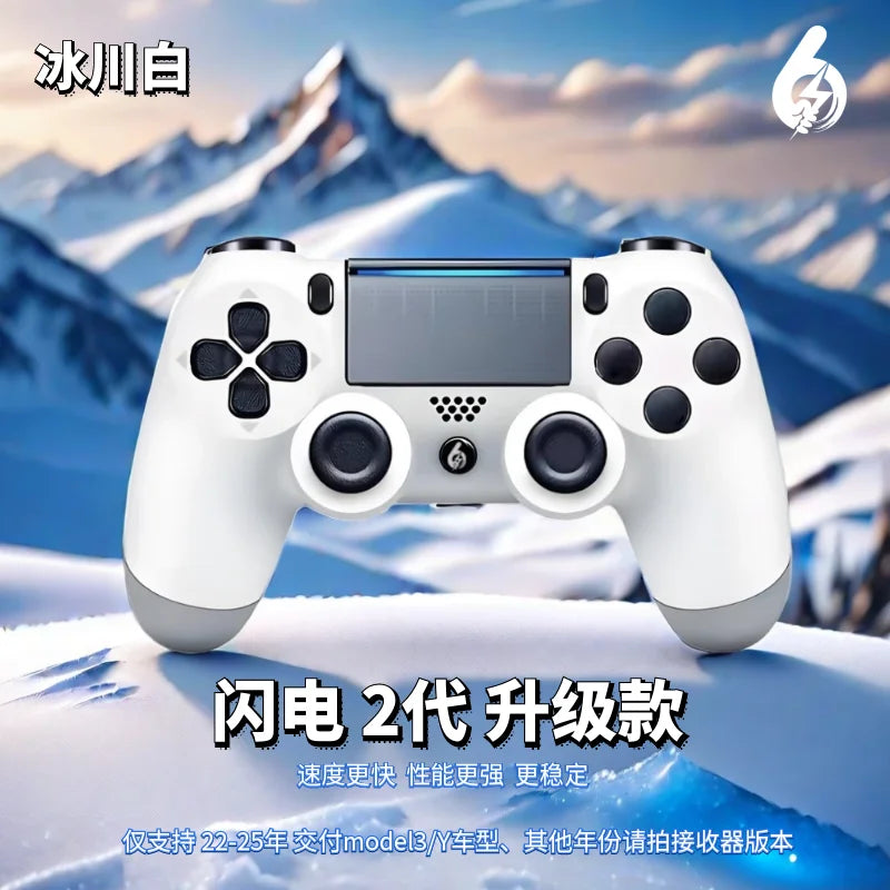 For Tesla Model 3 Y/S/X  Vibration Bluetooth Game Controller Rgb Wireless Bluetooth Direct Connect Touchpad Control Controller