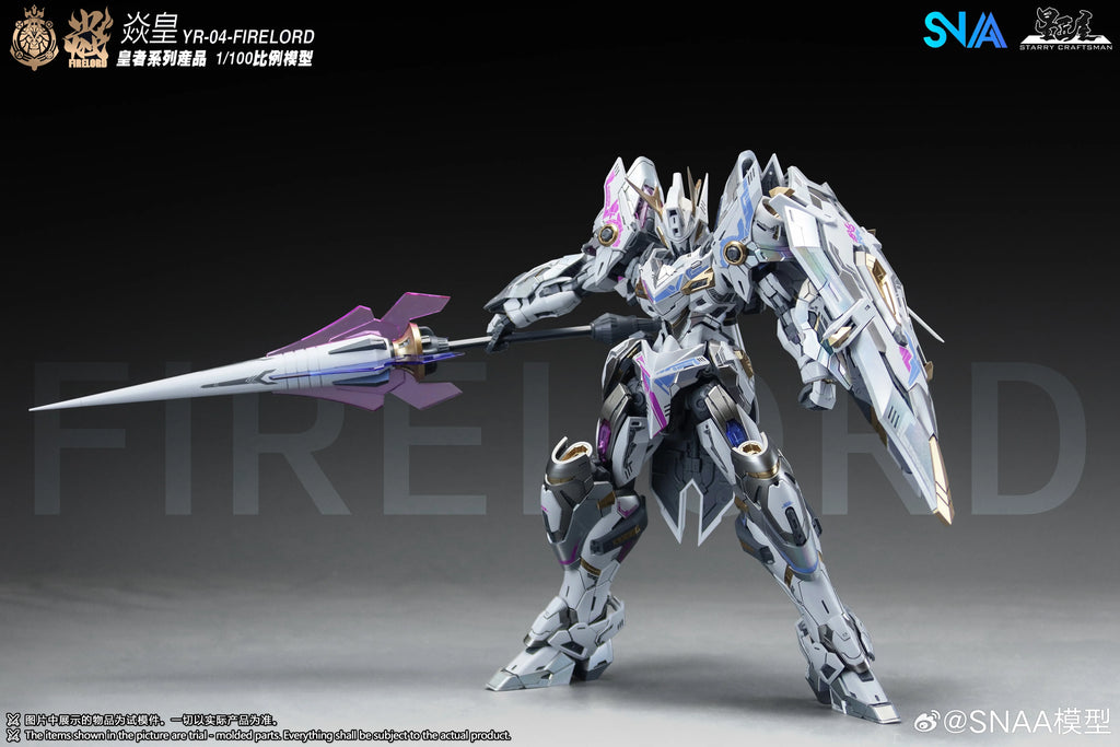 SNAA YR-04 FIRELORD Phantom Flame Soul 1/100 Scale Snap Fit Buildable Action Figure Full Skeleton Model Kit Toys