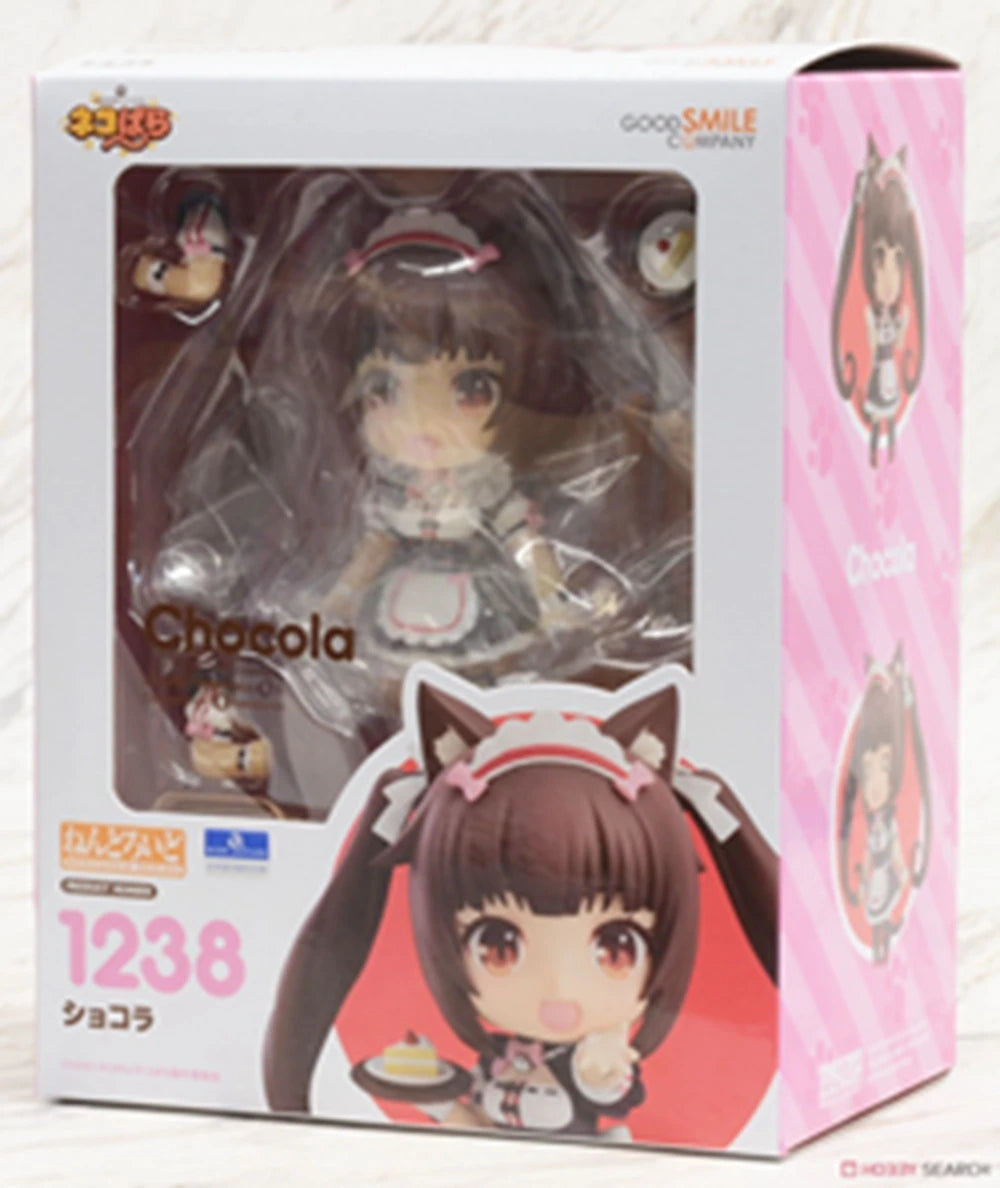 10CM Anime NEKOPARA Figure OB11 #1238 Chocolates Vanilla Action Figure Cat Style Model PVC Static Toys Gift Doll Cat Maid