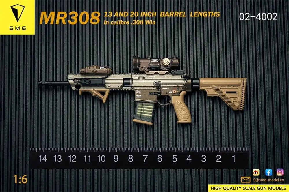 Hot Sale 1/6 EASY&SIMPLE ES MR308 Series Clips Main Weapon PVC Material Not Real About 15CM Can't be Fired For 12" Action Figure