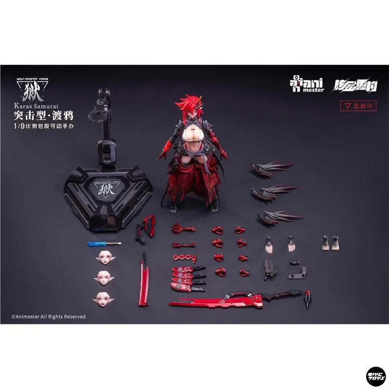 In Stock, Original [TYCTOYS] Nuclear Gold Reconstructed Damanji Wolf Dog Troop Assault Raven 1/9 Movable Figure Collection Gift