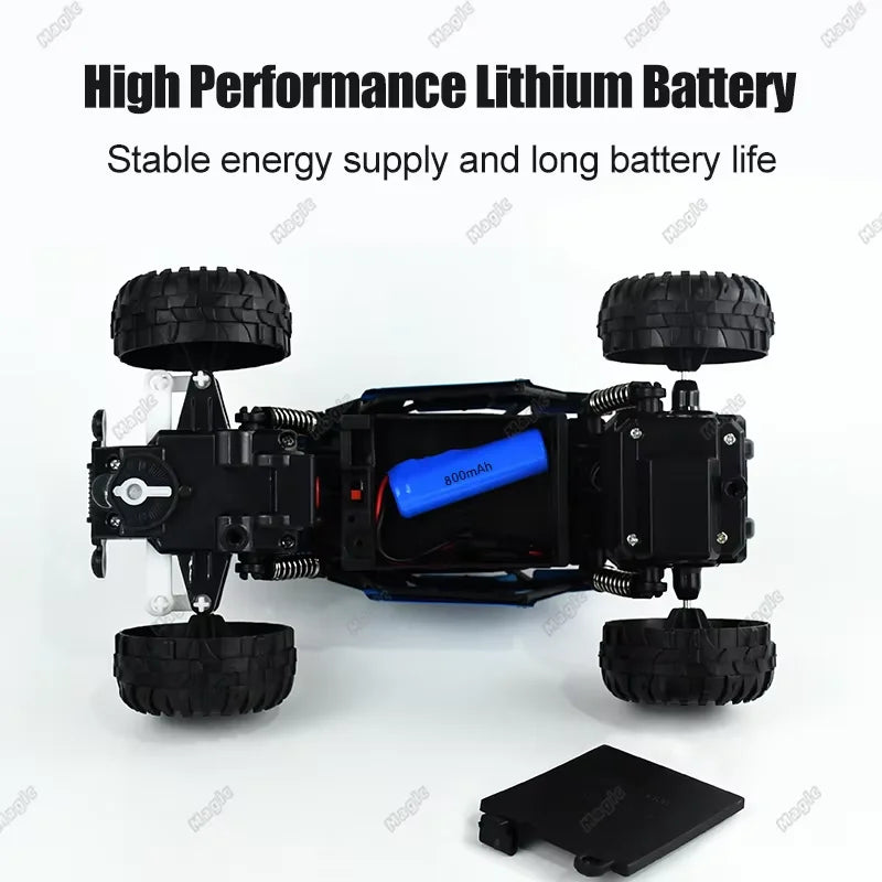 2025 New 2.4G Alloy Electric RC Car High Speed Off Road Racing Vehicle Truck Rechargeable Kids Toy Perfect for Boy  Outdoor Play