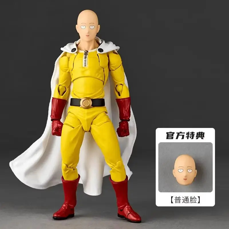 Hot Original Kaiyodo One Punch Man Saitama Amazing Yamaguchi Revoltech Saitama Anime Action Collection Figures Model Toys Gift