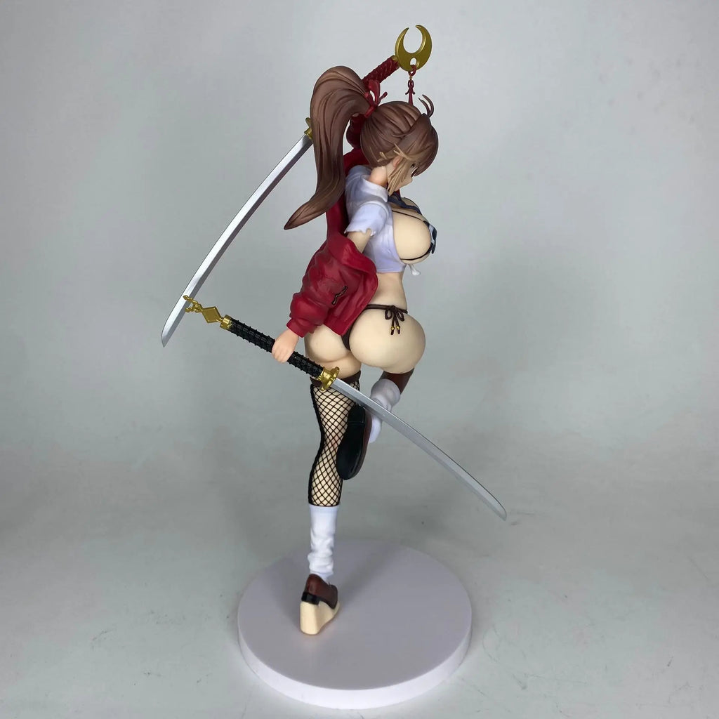 Anime Periphery 30cm Higi Nitouryuu Kagenui Mai Figure Sexy Beautiful Girl Special Edition Collection Model Decoratin Toys GIfts