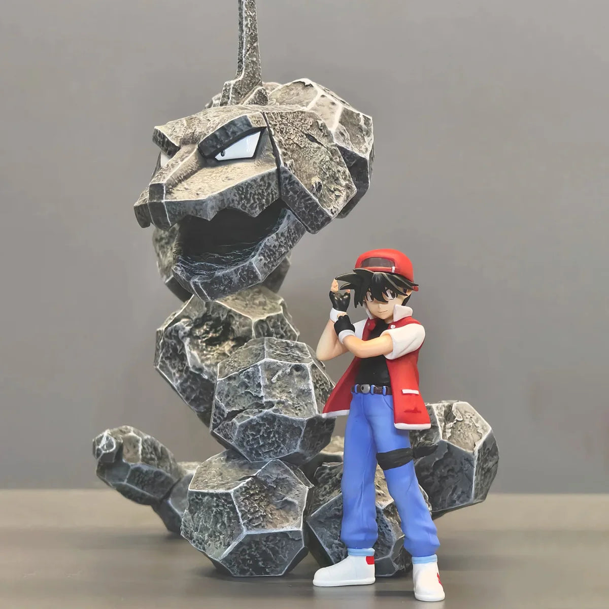 8cm Anime Pokemon Figur Ash Ketchum Figurine Rot Action Figure Pvc Sammlung Modell Spielzeug Geschenke