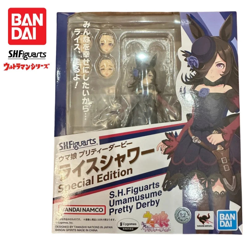 In Stock Bandai Original S H Figuarts Pretty Derby Rice Shower Action Figure Model Doll Brand New Boxed Anime Characters Garage