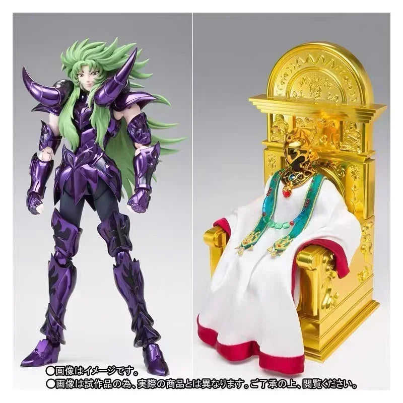 In Stock BANDAI Saint Cloth Myth EX Aries Saian Vestments & Former Pope Set Saint Seiya Pluto Anime Figure Model