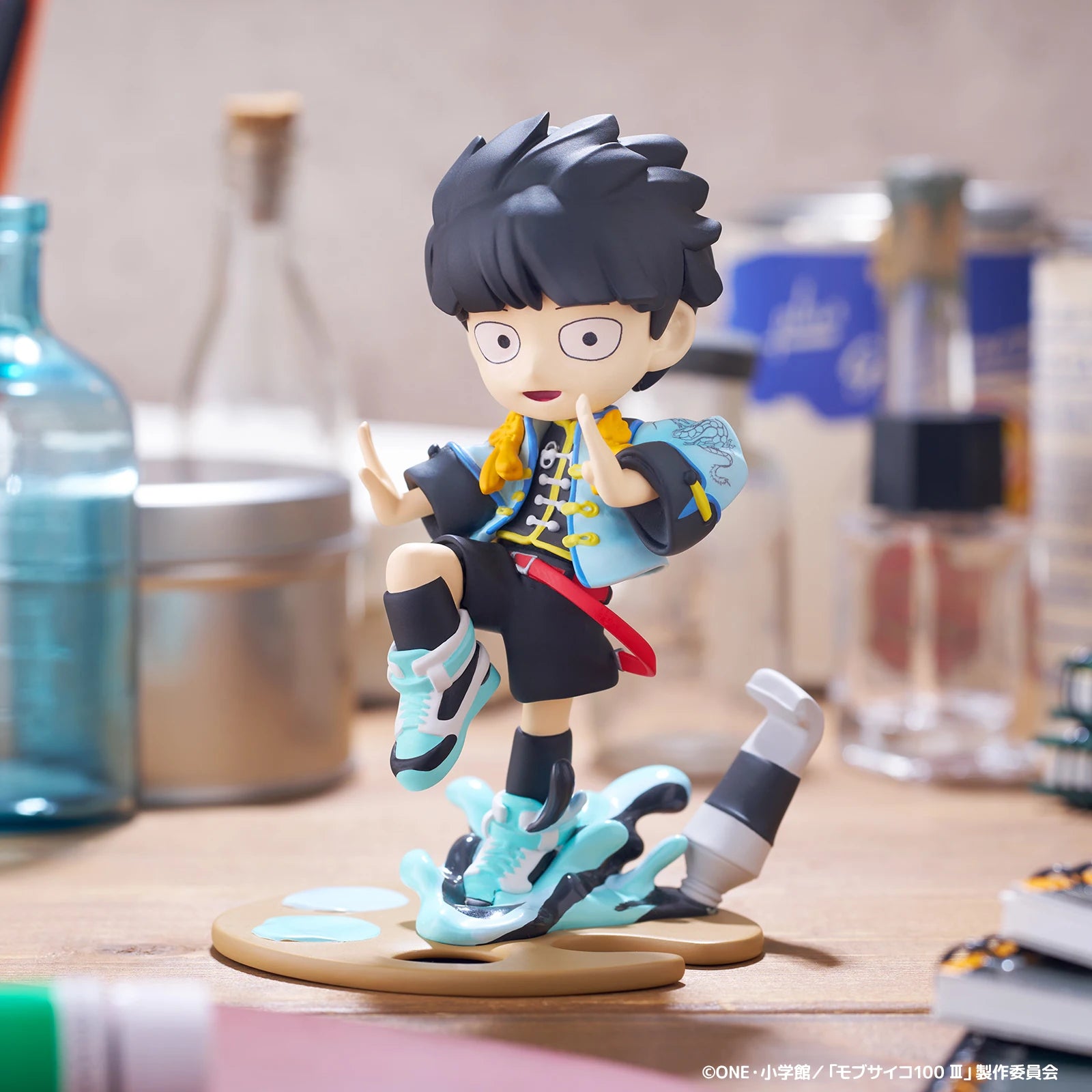Original Bushiroad PalVerse Pale. Mob Psycho 100 III Shigeo Kageyama Arataka Reigen Anime Figure Toys Kwaii Q Ver. PVC Model