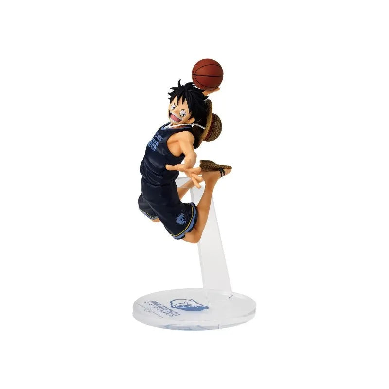 One Piece Luffy Action Figure Golden State Warriors Boston Celtics New York Knicks Los Angeles Lakers Anime Collectible Model