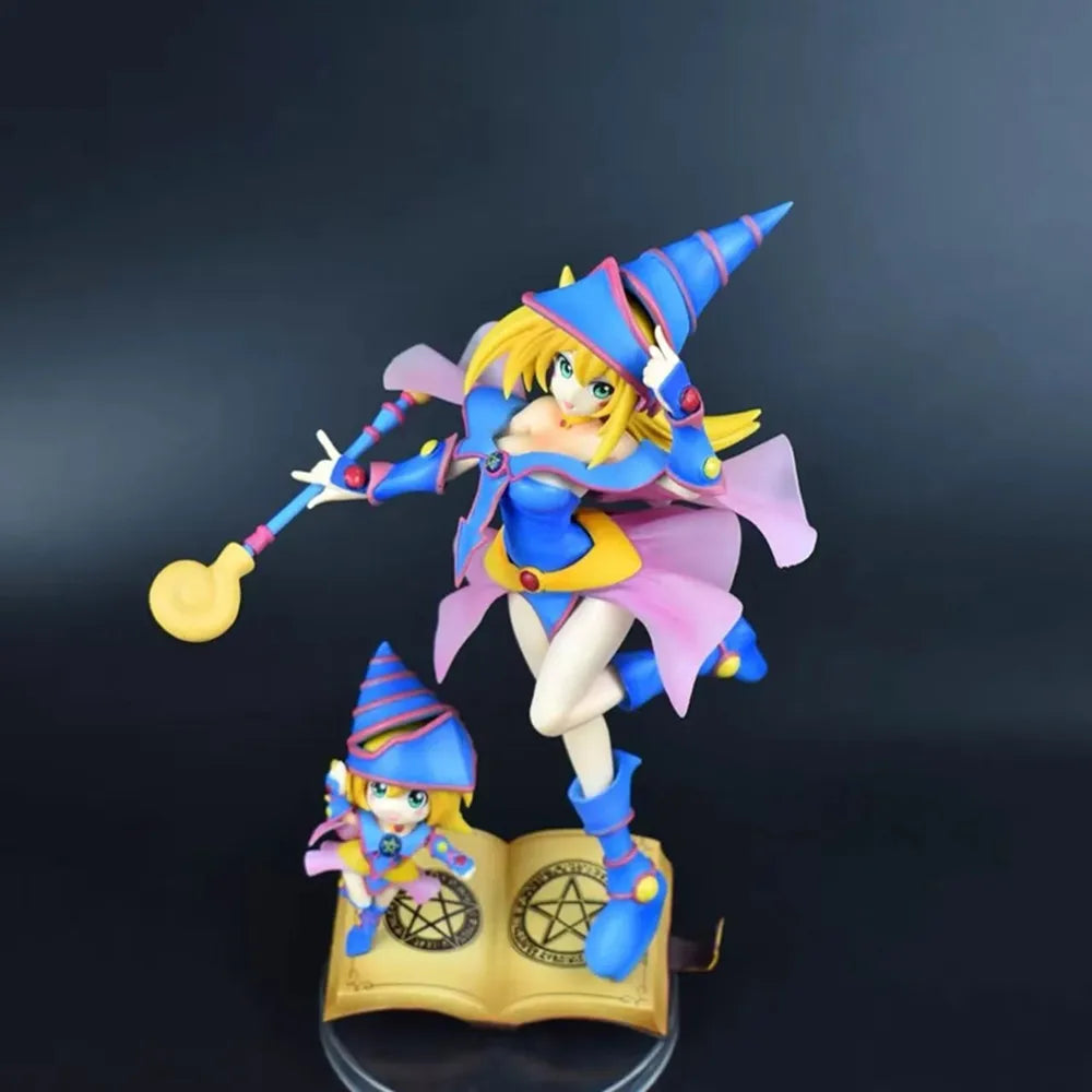 Yu-Gi-Oh! Anime Figures 28cm Yugioh Mana Dark Magician Girl Statue Doll Pvc Figurine Model Collection Cute Decoration Toys Gift