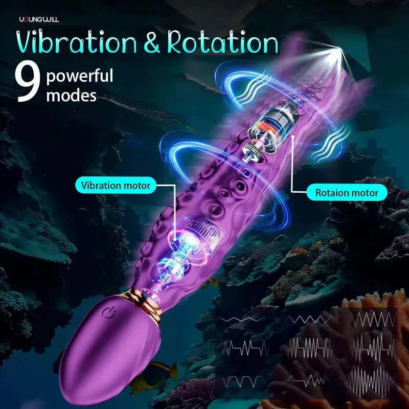 Vibrating Realistic Monster G-spot Dildos Octopus Vibrator Wit 10 Powerful Mode Adult Sex Toys For Women Anal Vagina Stimulation