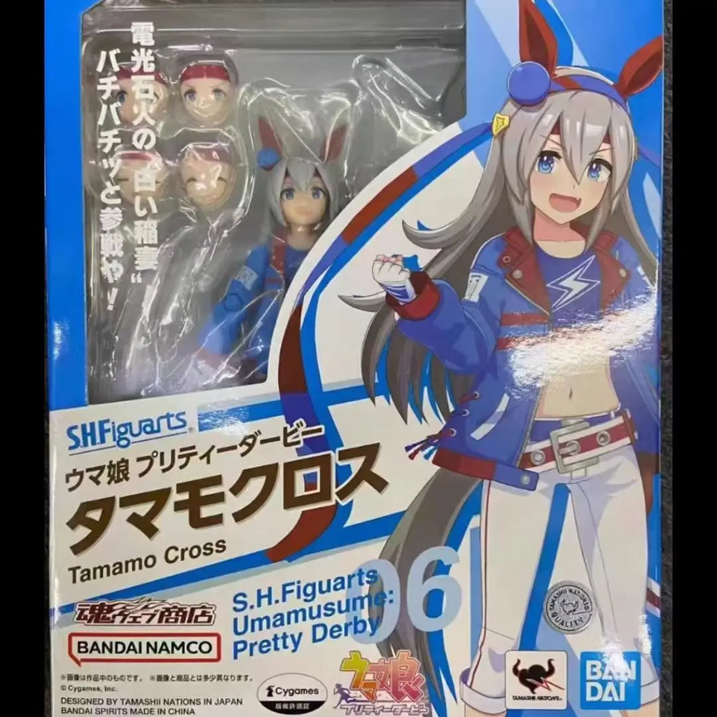 Bandai Genuine S.H.Figuarts Umamusume Pretty Derby Oguri Cap Tamamo Cross Action Figure Collectible Model Toy Gift For Kids