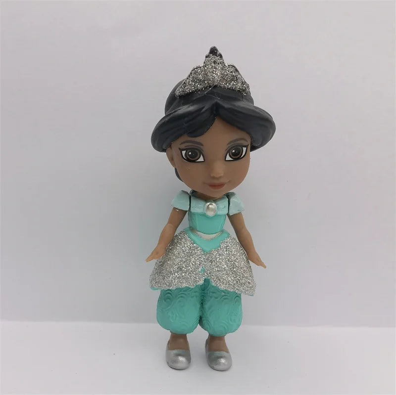 New Hot Disney Princess Miniature Doll Model Rapunzel Ariel Snow White Poseable Cute Anime Action Figure Model Frozen Gift Toy