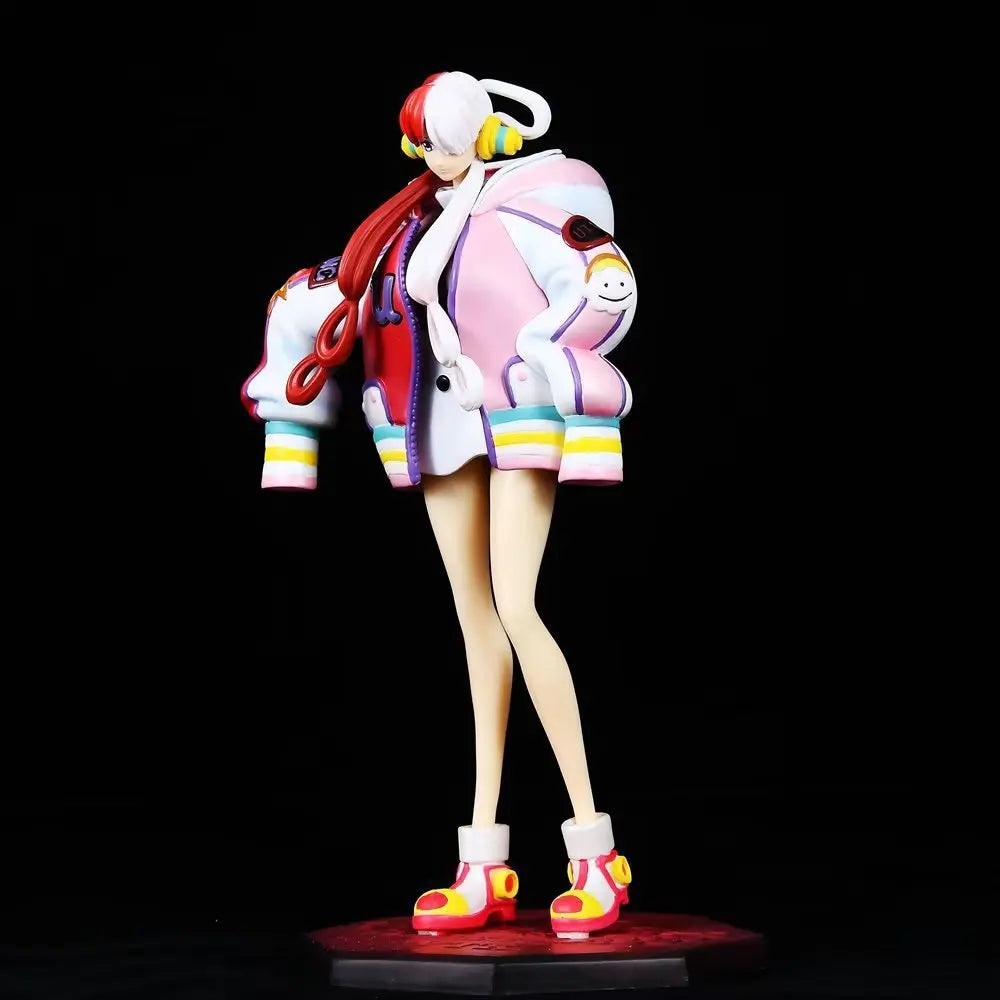 24cm One Piece Film Red Uta Standing Position Anime Girl Figure Model Statue Boy Collection Desktop Decoration Ornament Toy Gift